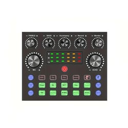 Table De Mixage Audio Noir Avec Changeur De Voix Et Carte Son Bluetooth YONIS