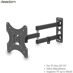Support TV mural universel orientable - Alightup TMX400 - Noir - 26-55 pouces