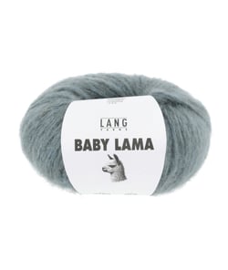 Pelote de laine BABY LAMA - Lang Yarns - Fil noble, moelleux et isolant thermique 0078 Bleu