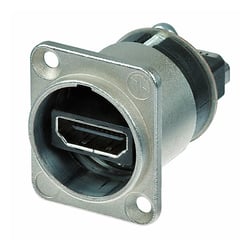 Neutrik Adaptateur HDMI avec Ethernet High Speed Argent