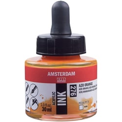 Flacon encre acrylique Acrylic Ink Amsterdam 30ml orange azo