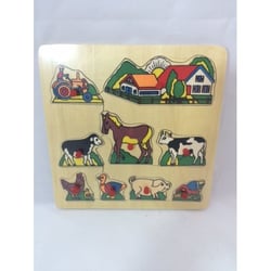 Puzzle Encastrement En Bois 9 Pièces - Easykado