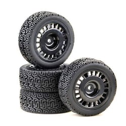 4 roues AV/ARR Rallye Winded Design noire 1/10 - 2510061