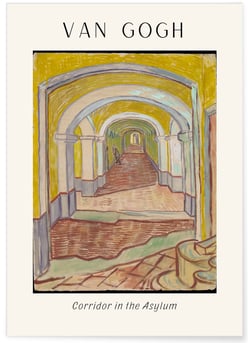 Affiche Van Gogh - Corridor in the Asylum | A3 : 29,7x42cm