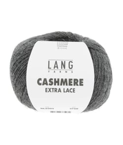 Pelote CASHMERE EXTRA LACE exceptionnelle à tricoter - 25gr- Lang Yarns : Une laine d’exception, douce et luxueuse 0205 Gris