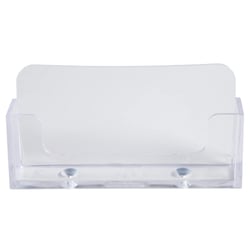 Distributeur de cartes de visite 1 case - Cristal - x 16 - Exacompta