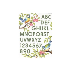 LUC - Kit canevas Oiseaux ABC 25x30cm