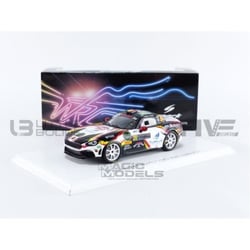 Voiture Miniature de Collection - SPARK 1/43 - ABARTH 124 RGT - Monte Carlo 2020 - Blanc / Noir / Rouge