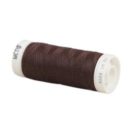 Bobine fil polyester 200m Oeko Tex fabriqué en Europe brun chocolat