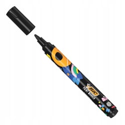 Marqueur - Noir - Peinture à base d'eau - Pointe ogive - Tous supports - BIC Intensity
