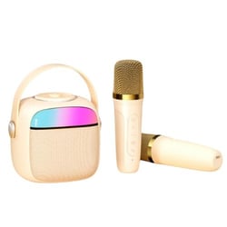 Microphone Bluetooth Sans Fil Avec Lumières RGB Et Son HIFI Pour Chanter YONIS