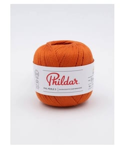 Cotons à Crocheter PHIL PERLE 5 - Phildar Carotte orange