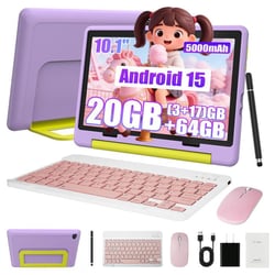 Tablette enfant KOTSREN Android 15 violet 10.1 pouces