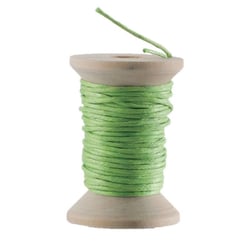 Graine Créative - Cordon en coton ciré Vert 5m