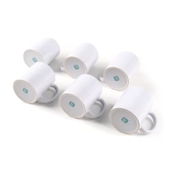 LOKLiK – Mugs à Sublimation Vierges – 325 ml – Lot de 6
