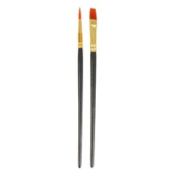 Pinceau brosse n°6 et Pinceau rond n°2