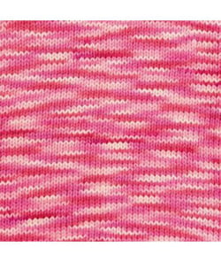 Fil à tricoter CREATIVE COTTON PRINT ARAN - Rico Design Rose (033 - FUCHSIA/ROSE MIX)