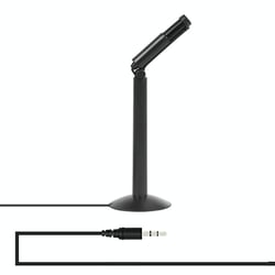 Microphone Stéréo Portable Haute Qualité Pour Enregistrement Et Diffusion Noir YONIS
