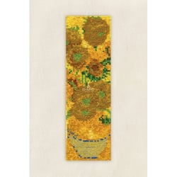 DMC - Kit Broderie Point de Croix Marque Page Tournesols Van Gogh