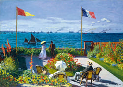 Puzzle 1000 pièces - Claude Monet - Garden at Sainte-Adresse, 1867 - Bluebird Puzzle