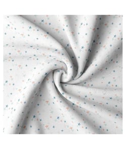 Tissu coton petites étoiles de 150 cm de largeur langoblanc vendu par 50 cm