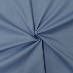 Tissu popeline de coton Bleu indigo - designers-factory (3m x 1m46)