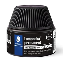 STAEDTLER Flacon de recharge Lumocolor, permanent, noir