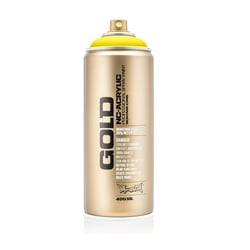 Bombe de peinture - Gold - Acrylique - 100% yellow - P1000 - 400ml - Montana Cans