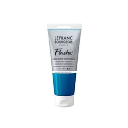 Peinture vinylique - Flashe - Bleu de cérulémum imitation - 065 - Lefranc Bourgeois - 80ml