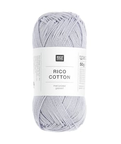 Coton à tricoter ou à crocheter Rico Cotton - Rico Design 406 Lavande