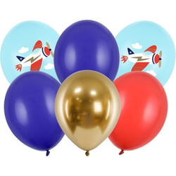 Bouquet 6 Ballons - Avion