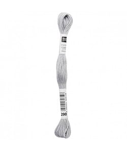 Fil à broder mouliné Uni - Rico Design 290 Gris