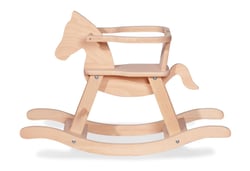 Cheval à bascule en bois Nature - Pinolino - Beige
