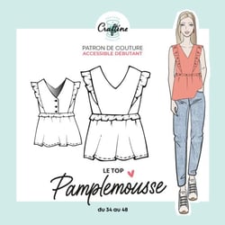 Patron Craftine Top Pamplemousse - Format Papier