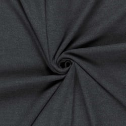Tissu Drap de manteau  Cœur de Laine uni Gris foncé