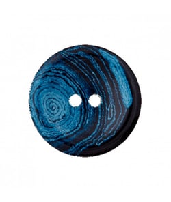 Carte de 3 boutons Recyclés 20mm bleu Foncé - Union Knopf Bleu
