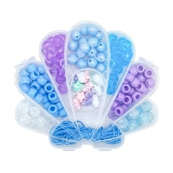 MégaCréa DIY - Perles pastel Boite coquillage de 50 g