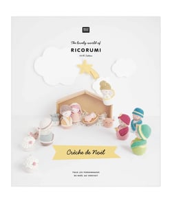 Livre Ricorumi pour Créer sa Crèche de Noël Rico Design : Une Épopée Créative Festive Blanc