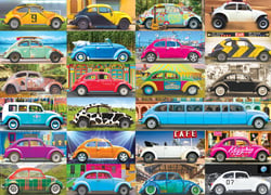 Puzzle 1000 pièces - VW Beetle - Gone Places - Eurographics