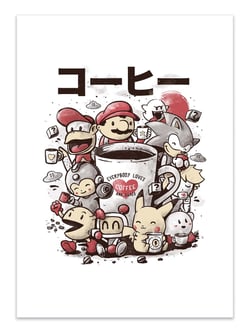 Affiche 50 x 70 cm -  Coffee and games - EduEly