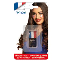 Stick maquillage supporter bleu blanc rouge - Graine Creative
