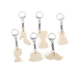 Graine Créative - Porte-clés mini Vintage 6 pièces