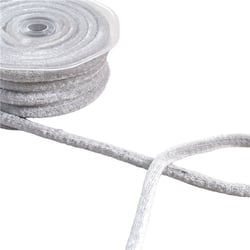 Cordon velours 8mm gris moyen au mètre
