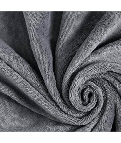 Tissu Micro Eponge Bambou de 150 cm de largeur Gris Fonce vendu par 50 cm