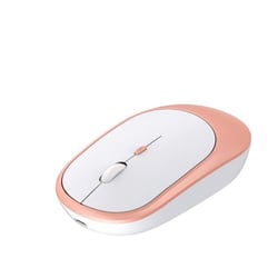 Souris Sans Fil Rose Ergonomique 1600DPI USB Rechargeable Silencieuse Portable YONIS