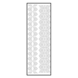Transfert thermocollant velours Ruban 1 blanc 10x30cm