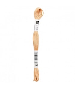 Fil à broder mouliné Uni - Rico Design 240 Marron