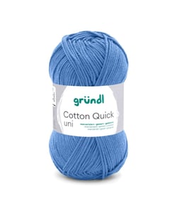 Fil à tricoter COTTON QUICK UNI - Gründl - PPSC - certifié Oeko-Tex 163 Bleu