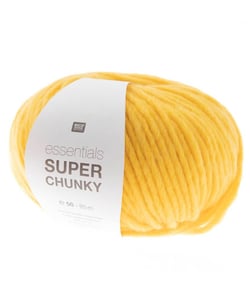 Laine à tricoter Essentials Super Chunky 50 gr - Rico Design 03 Jaune