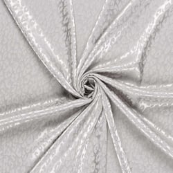 Tissu Jacquard satiné Laura Tâchété sur fond Gris